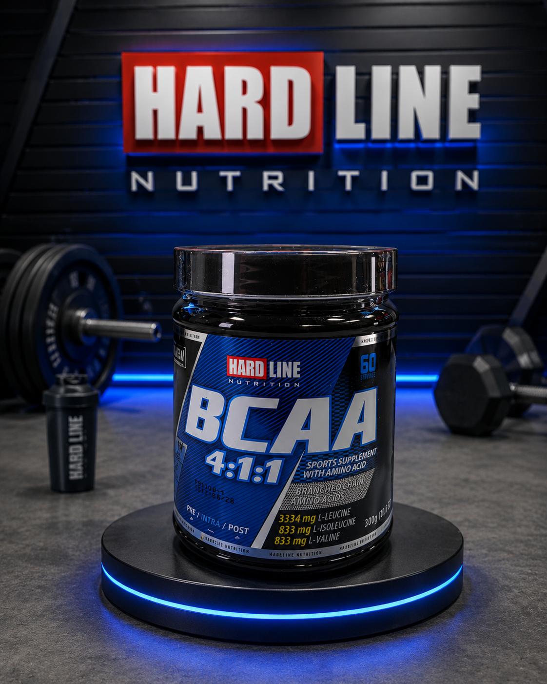 HARD LINE BCAA 4:1:1 60 პორცია