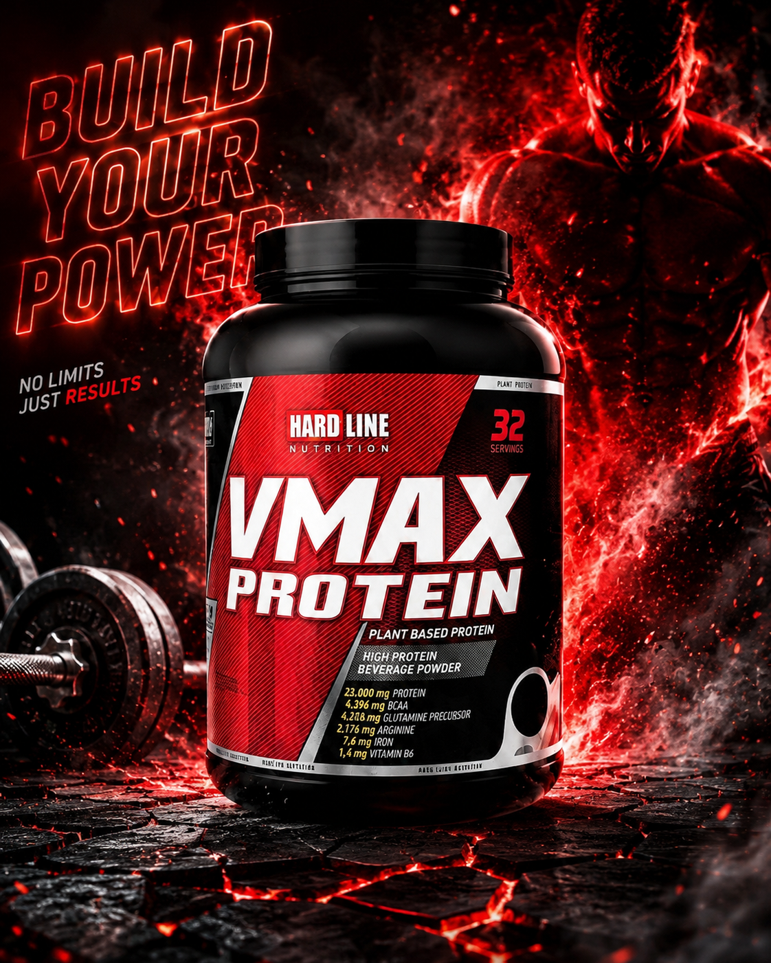 HARD LINE VMAX PROTEIN 32 პორცია