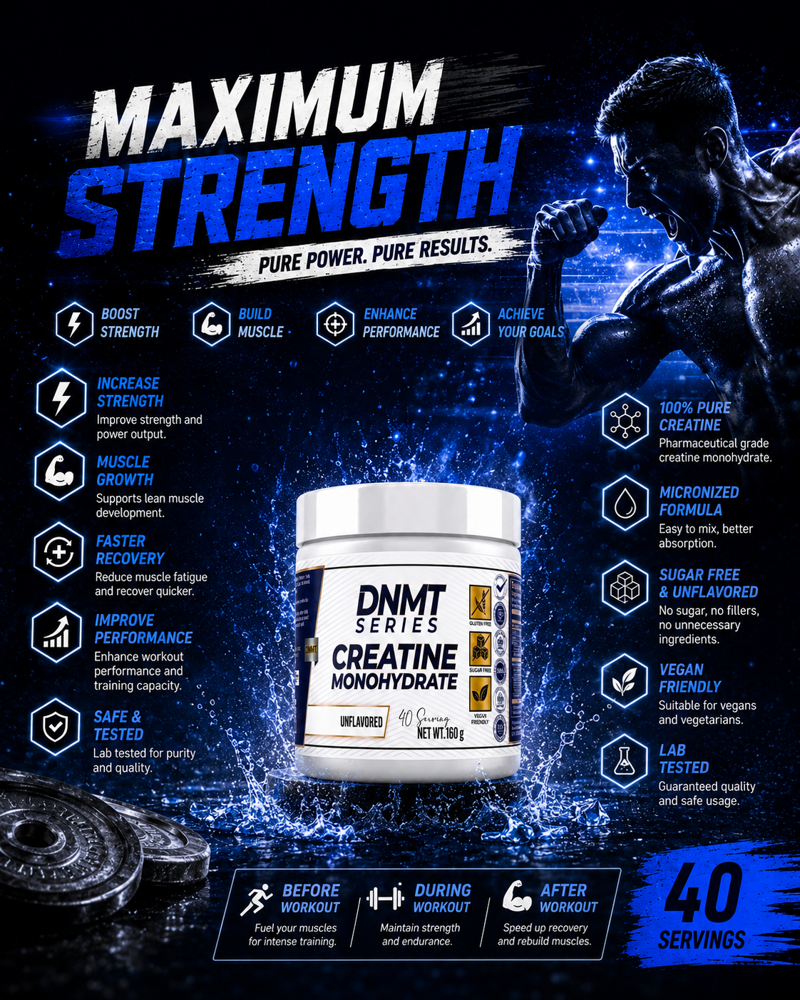 DNMT SERIES CREATINE MONOHYDRATE
